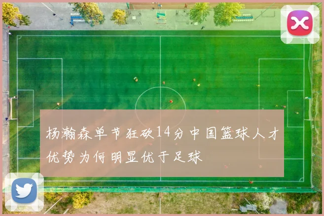 杨瀚森单节狂砍14分中国篮球人才优势为何明显优于足球